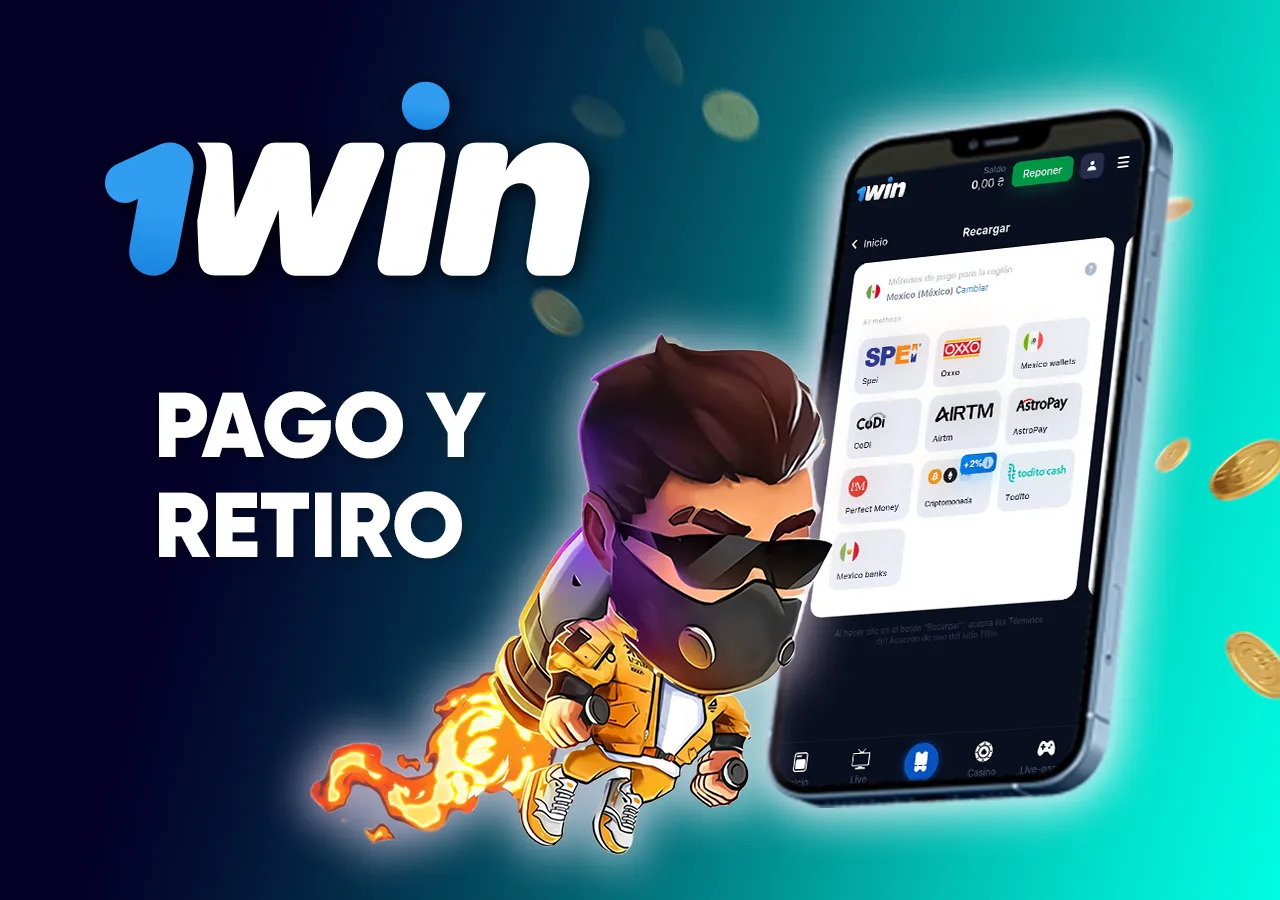 Cómo depositar y retirar tus ganancias en 1win México